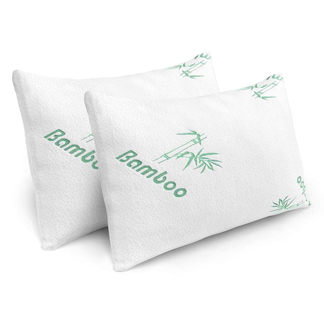 Plixio Cooling Shredded Memory Foam Bed Pillows (2-Pack)