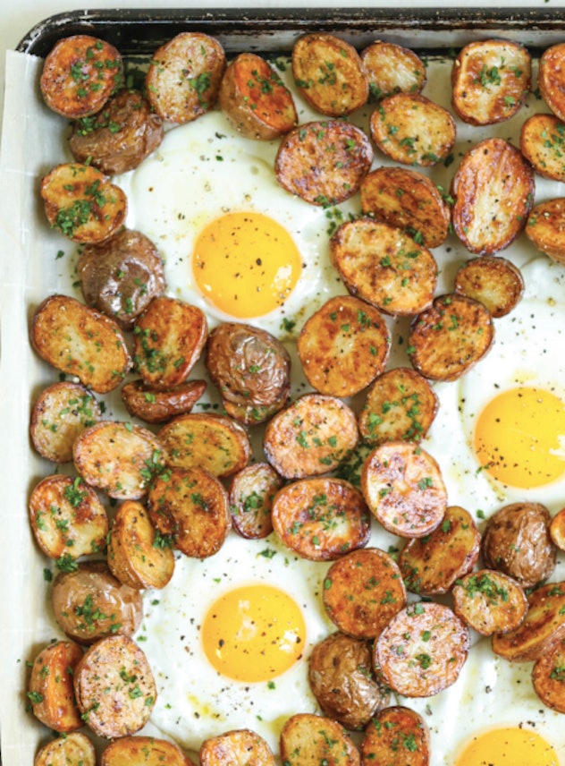 Breakfast potatoes and eggs is a no-brainer