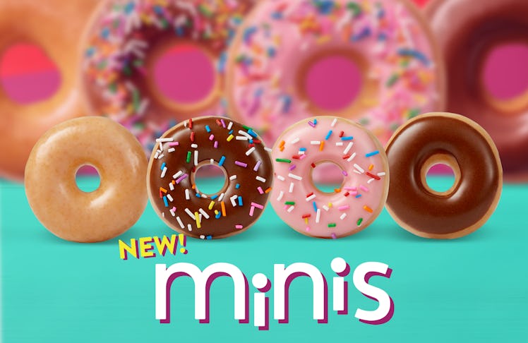 Krispy Kreme's New Mini Doughnuts Are Bite-Size Versions Of Your Faves