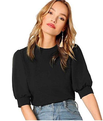 Shein Puff Sleeve Pullover Top