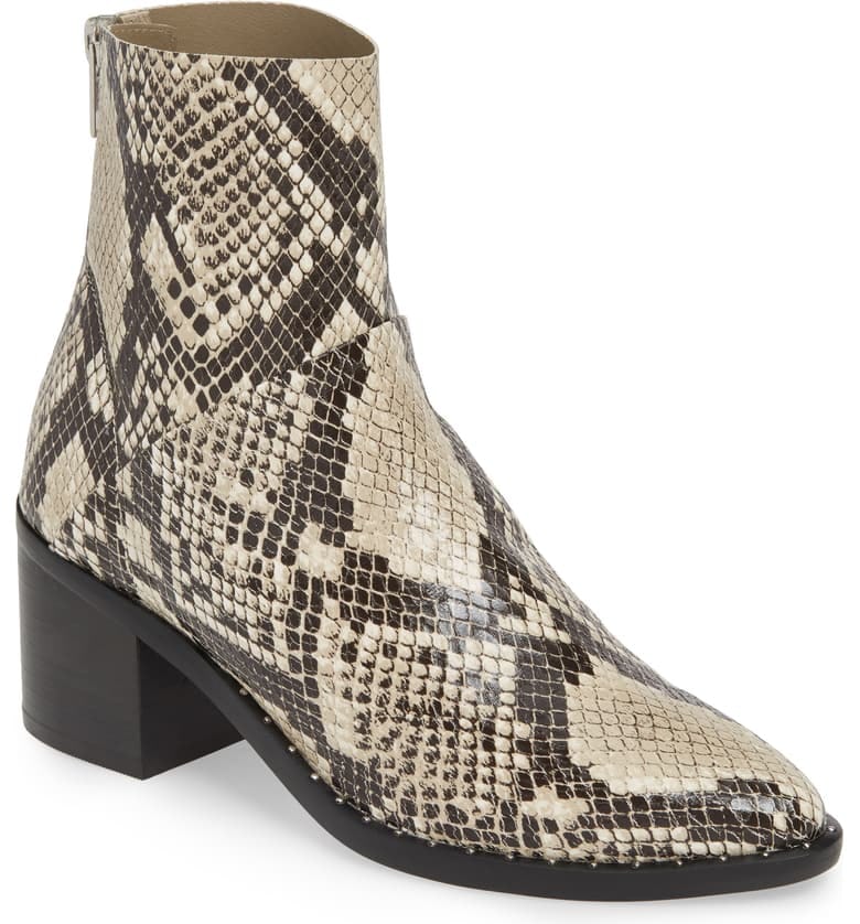 cheap snakeskin booties