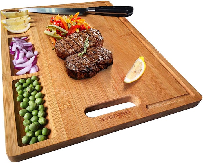 HHXRISE Organic Bamboo Cutting Board