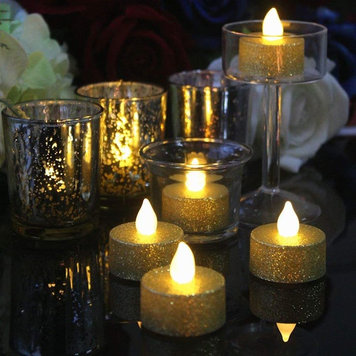 LOGUIDE Flameless Tea Lights (24 Pack)