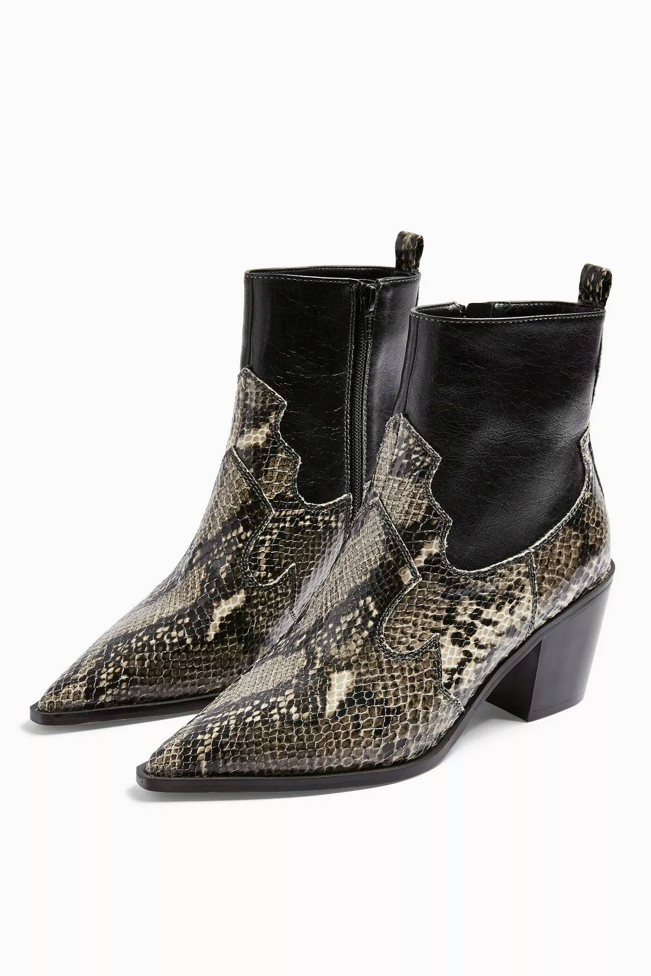 snakeskin booties cheap