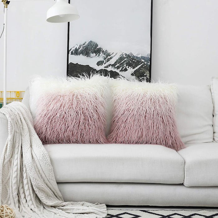 Kevin Textile Faux Fur Cushion Cover (2 Pack)