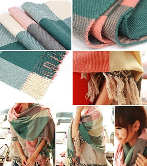 Loritta Plaid Winter Scarf