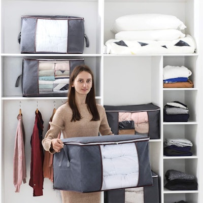 Lifewit Large-Capacity Clothes Storage Bag (3-Pack)