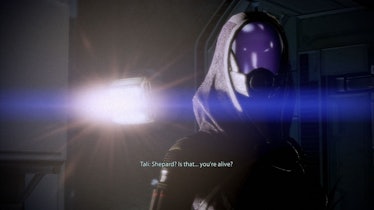 Tali in Mass Effect 2 scene