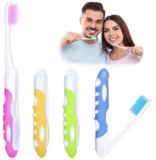 Boao Folding Travel Toothbrush (4-Pack)
