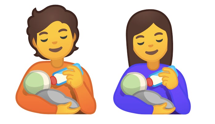 More than 100 new emojis are being launched in 2020, including a person bottle-feeding a baby.