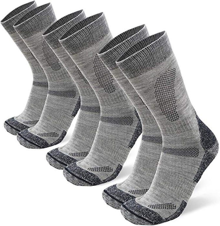 Danish Endurance Merino Wool Hiking Socks for Men And Women (3-Pack)