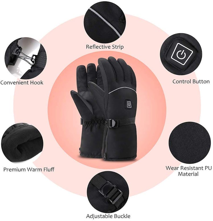 OYRGCIK Heated Winter Gloves