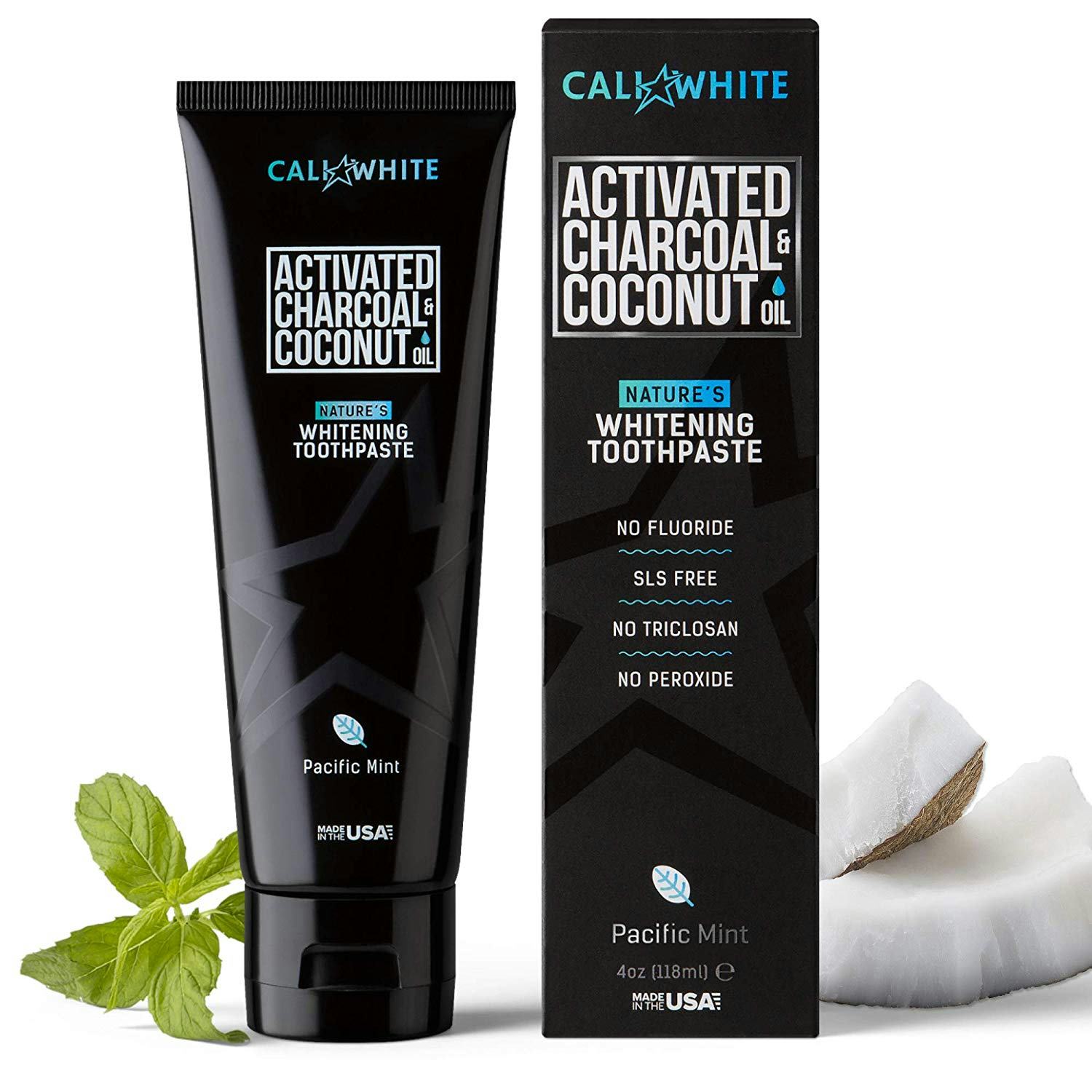 Cali White Activated Charcoal Whitening Toothpaste