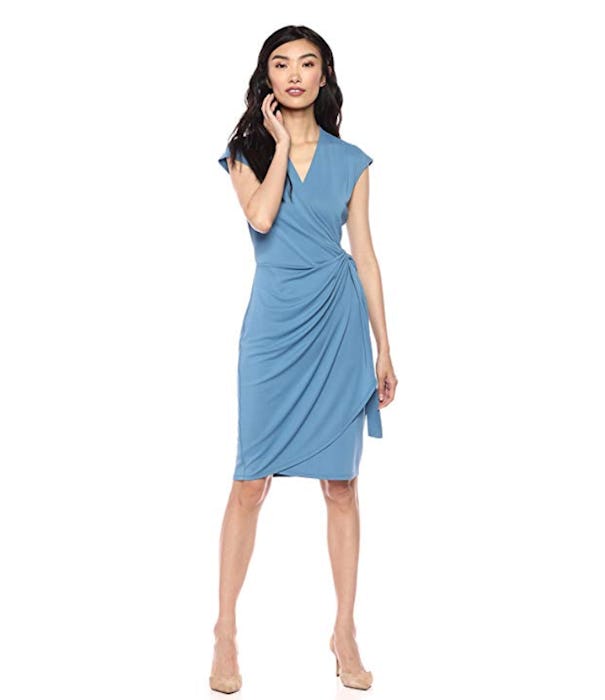 Lark & Ro Women's Cap Sleeve Wrap Dress