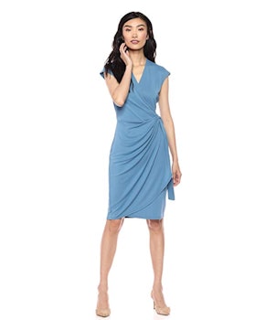 Lark & Ro Women's Cap Sleeve Wrap Dress