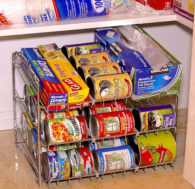 SimpleHouseware Stackable Can Rack Organizer