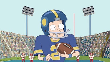 Morty as a football player