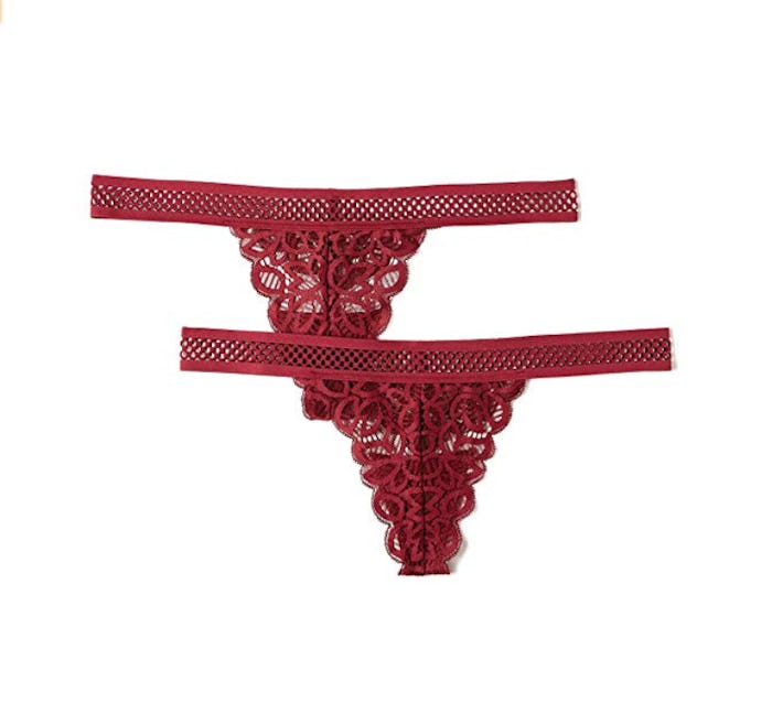 Iris & Lilly Women's Crochet Lace G String (2-Pack)