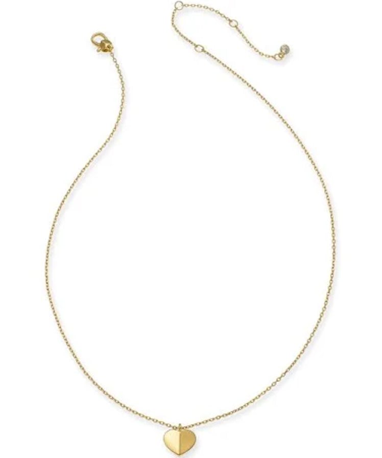 Kate Spade Gold-Tone Heart Pendant Necklace