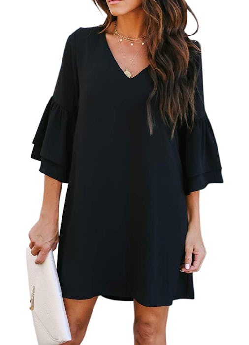 BELONGSCI Bell Sleeve Dress