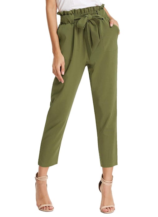 GRACE KARIN Cropped Paper Bag Pants