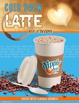 Dippin’ Dots’ Cold Brew Latte Flavor doesn't actually contain any caffeine.