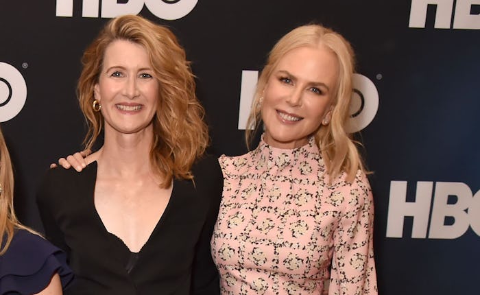 Laura Dern and Nicole Kidman are seen prior to the "Big Little Lies" panel of the HBO portion of the...