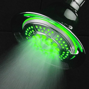 DreamSpa All Chrome Water Temperature Controlled Color Changing 5-Setting LED Shower-Head