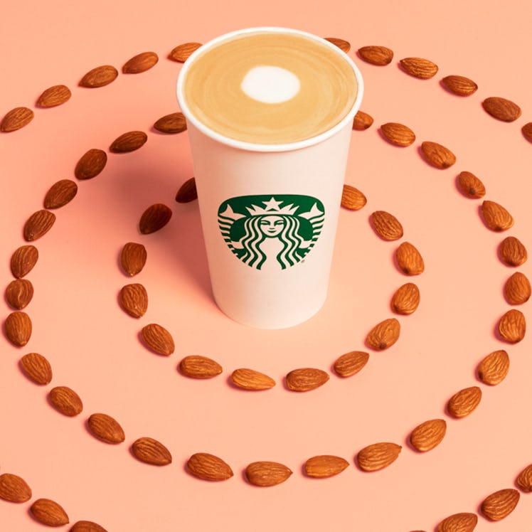 Starbucks' new non-dairy options include the Coconutmilk Latte and Almondmilk Honey Flat White