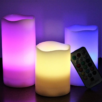 LED Lytes Multi-Colored Flameless Candles (3 Pack)