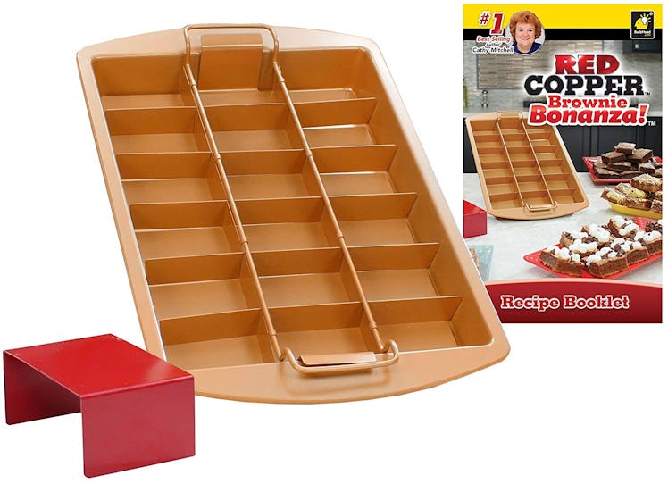 Red Copper Brownie Bonanza Pan by Bulbhead