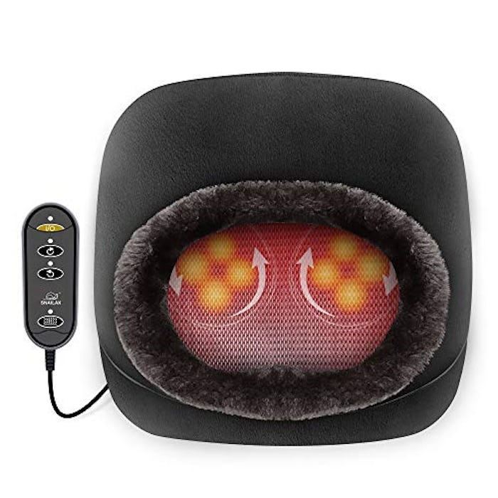 Snailax 2-in-1 Shiatsu Foot and Back Massager with Heat 