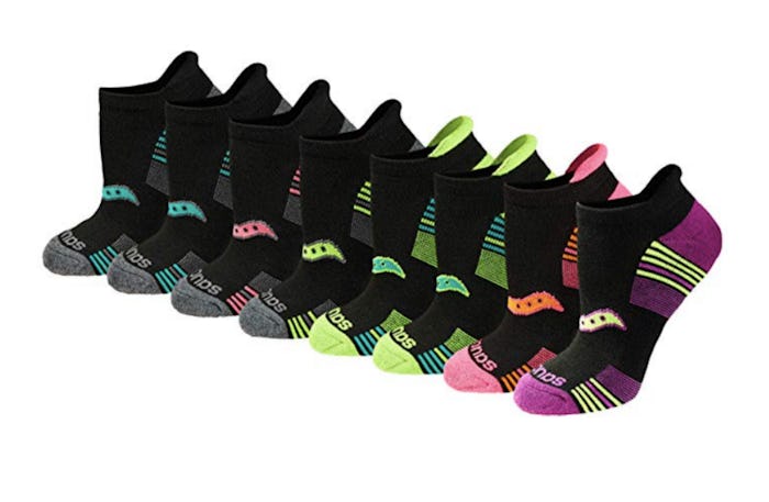 Saucony Women's Performance No-Show Sport Socks (8-Pack)