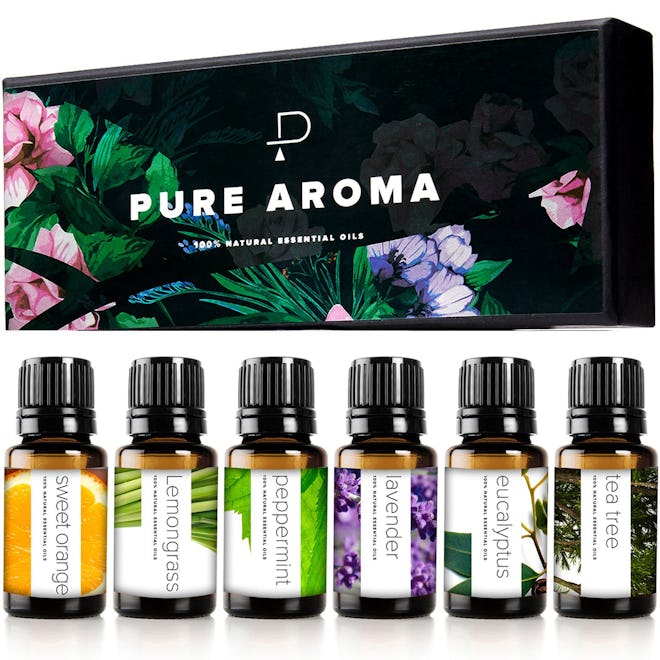 Pure Aroma Essential Oil Set (6-Pack)