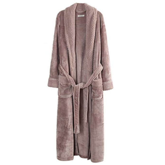 Richie House Women's Plush Soft Warm Fleece Bathrobe Robe 