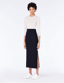 Amazon Brand - Meraki Women's Rib Maxi Skirt