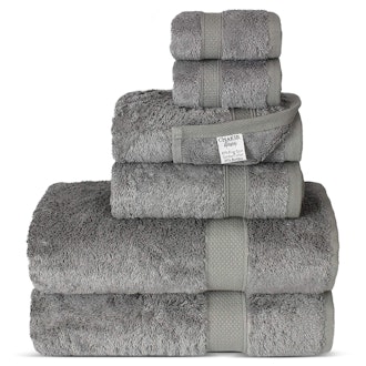 Chakir Turkish Linens Luxury Ultra Soft Bamboo Cotton Towel Set (6-Pieces)