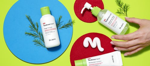New Dr. Jart+ Teatreement collection's moisturizer, toner, and cleanser