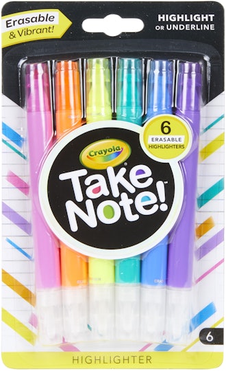 Crayola Take Note! Chisel Tip Erasable Highlighters