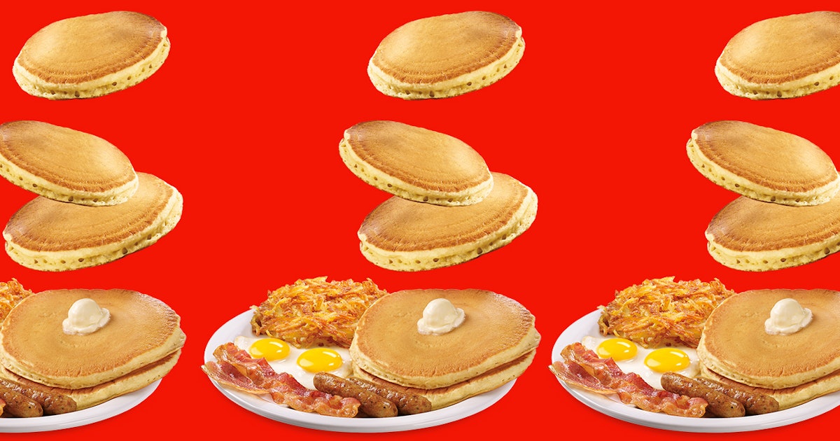 Denny S New Super Duper Slam Comes With Endless Pancakes For 6 99