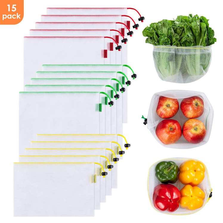 Ecowaare Mesh Produce Bags (15-Piece Set)