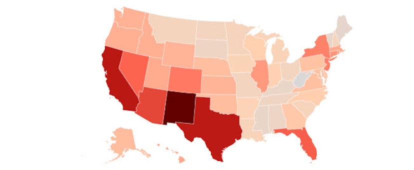 Hispanics play a bigger role in elections in states like New Mexico, where they make up 42.6% of all...