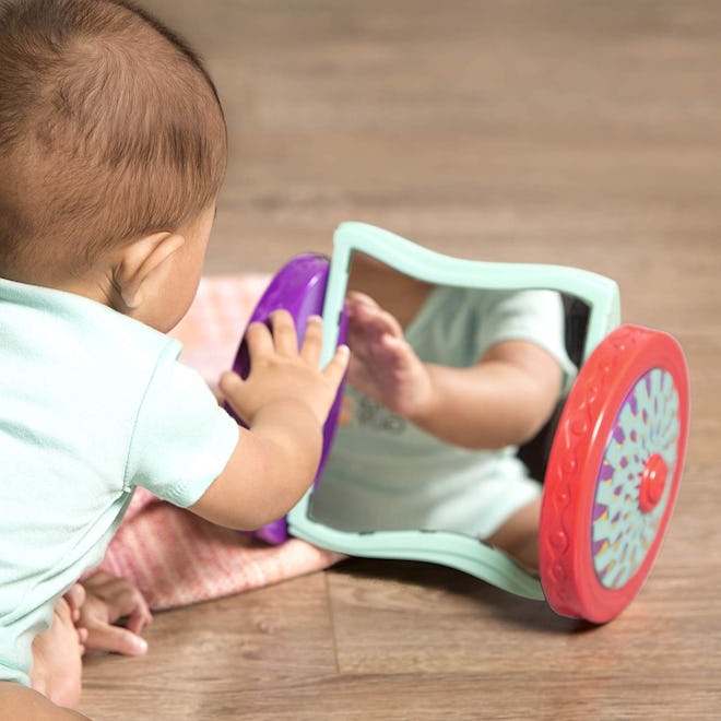 B. Toys Looky-Looky Crawl Along Mirror – Sensory Crawling Toy for Babies
