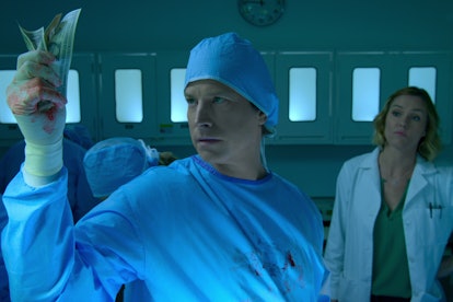 Rob Huebel and Erinn Hayes in 'Medical Police'