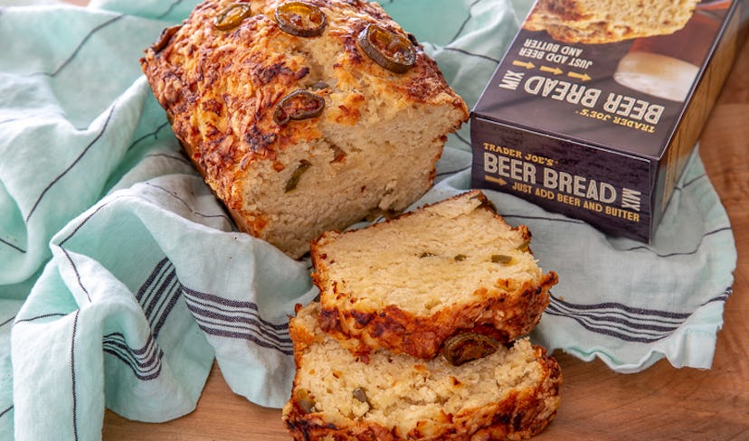 Trader Joe's beer bread mix was made for dunking in soup or chili.