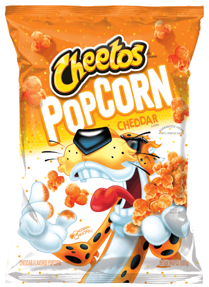 This New Cheetos Popcorn is available in two different sizes. 