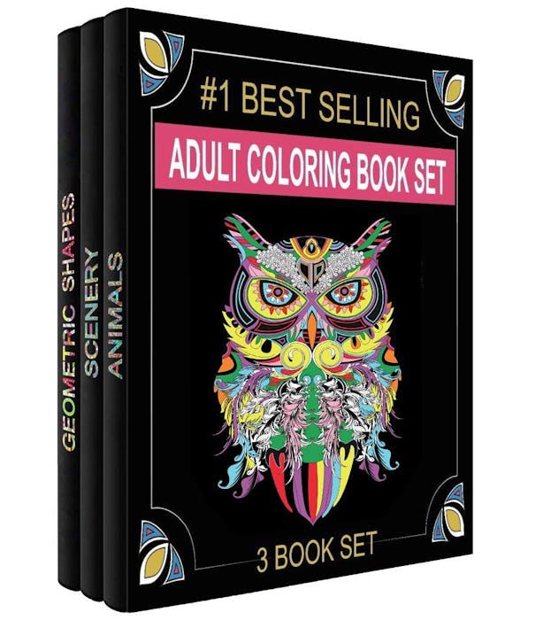 Creatively Calm Studios Adult Coloring Books Set (3-Pack)
