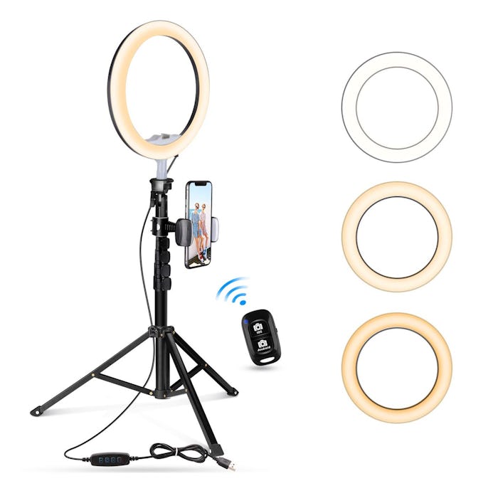 Ubeesize Selfie Ring Tripod Light
