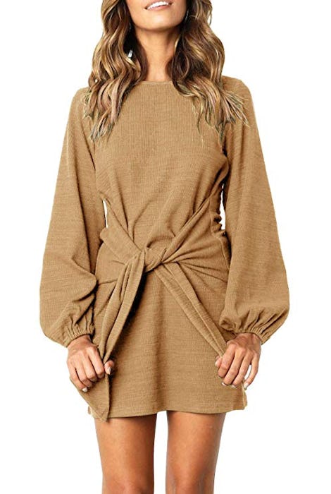R.Vivimos Women's Autumn Winter Cotton Pencil Dress