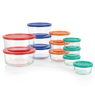 Pyrex 24-piece Simply Store Round Glass Food Storage Set